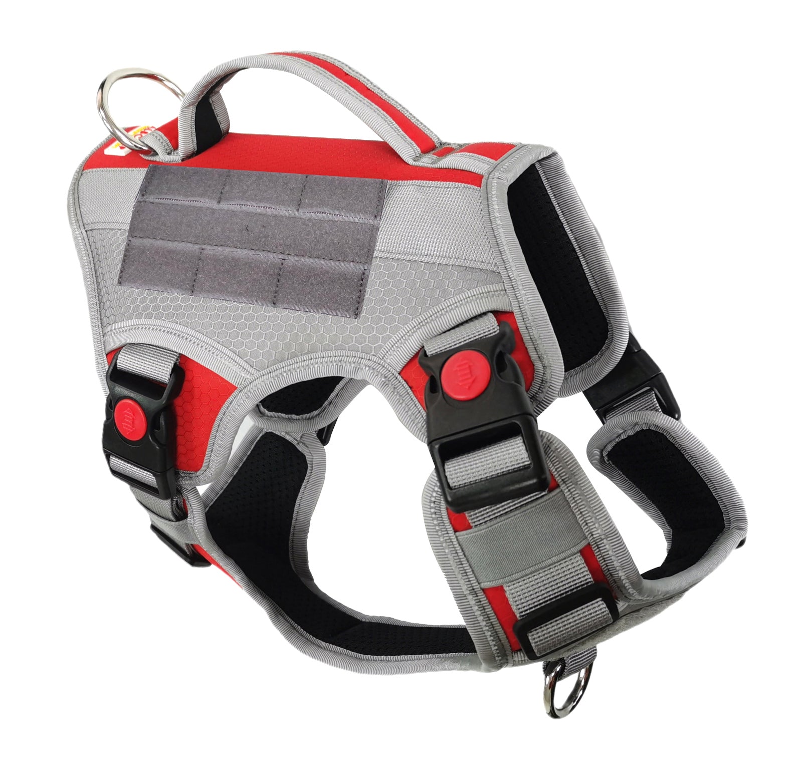 Albcorp Tactical Service Dog Vest Harness - No-Pull, S - XL, Red-Tactical Dog Harness-AlbCorpShop