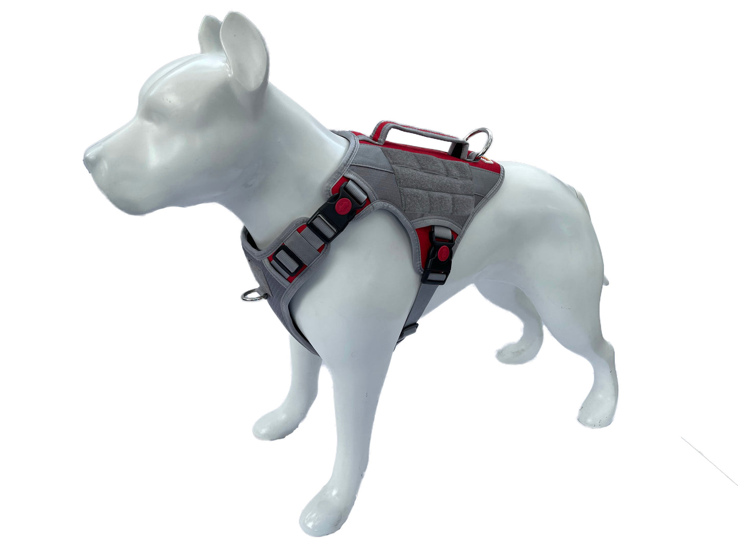 Albcorp Tactical Service Dog Vest Harness - No-Pull, S - XL, Red-Tactical Dog Harness-AlbCorpShop