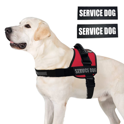 ALBCORP Reflective Service Dog Vest Harness -XXS to XL, Red Camo-Dog Vest Harness-AlbCorpShop