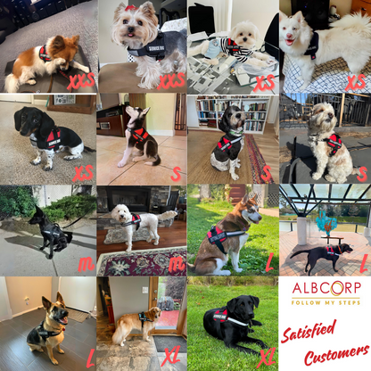 ALBCORP Reflective Service Dog Vest Harness -XXS to XL, Red Camo-Dog Vest Harness-AlbCorpShop