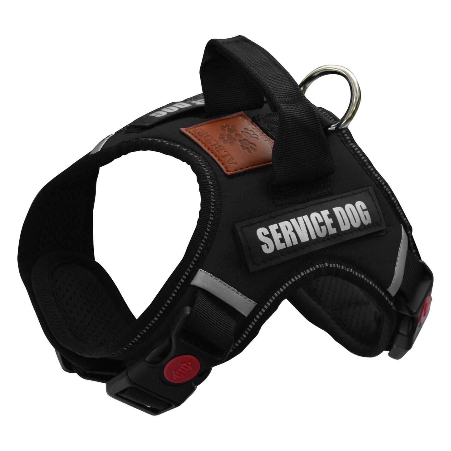 Albcorp Service Dog Vest Harness - Reflective- Neoprene Handle, Removable Patches-Dog Vest Harness-AlbCorpShop